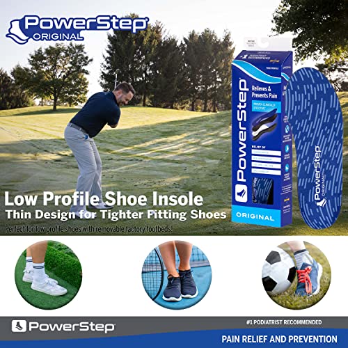 Powerstep Unisex-Adult Original Insoles, Low Profile Arch Supporting Shoe Ins...