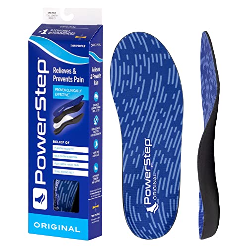 Powerstep Unisex-Adult Original Insoles, Low Profile Arch Supporting Shoe Ins...
