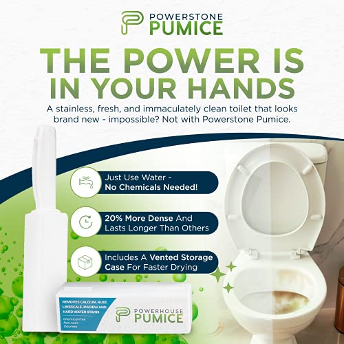 Powerstone Powerhouse Pumice Toilet Bowl Cleaning Stone with Handle (1-Pack) ...