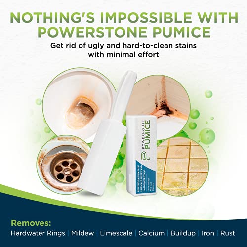 Powerstone Powerhouse Pumice Toilet Bowl Cleaning Stone with Handle (1-Pack) ...