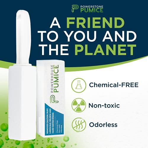 Powerstone Powerhouse Pumice Toilet Bowl Cleaning Stone with Handle (1-Pack) ...