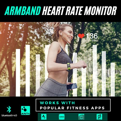 POWR LABS Bluetooth Heart Rate Monitor Armband | ANT Heart Rate Monitor Armba...