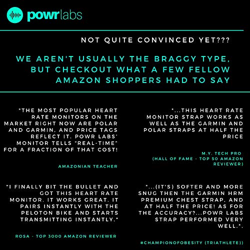 POWR LABS Bluetooth Heart Rate Monitor Chest Strap, Heart Rate Monitor with C...