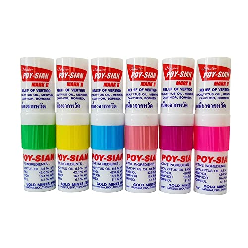 Poysian Menthol Salt Nasal Inhaler (Pack of 6)