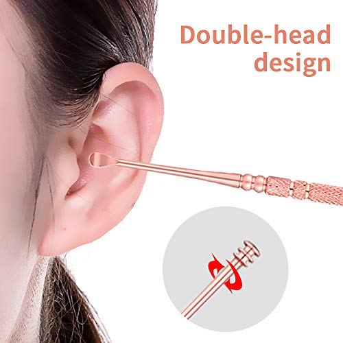 Ear Wax Removal Tool Cleaner for Humans with LED Light - Earpick Curette, Sta...