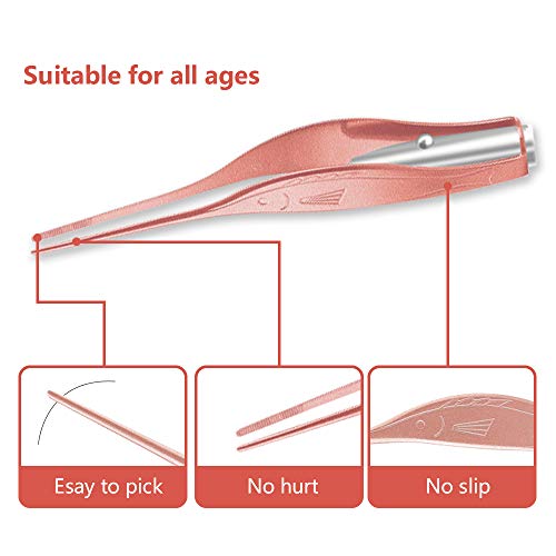 POZILAN 2 Pcs Ear Wax Removal Tool with Light - Ear Pick Cleaner Kit for Kids...