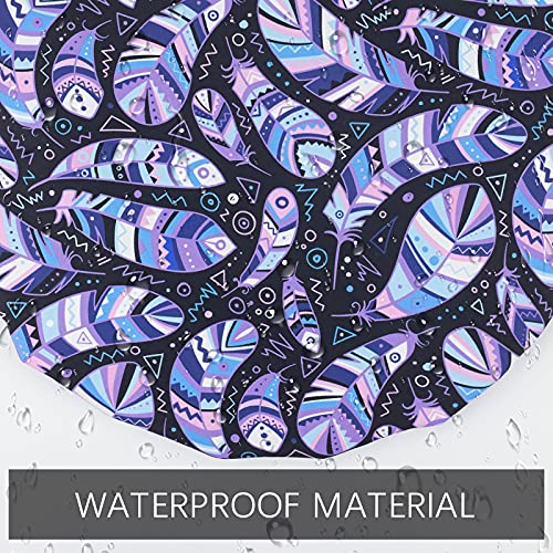 POZILAN Luxury Shower Cap for Women, Waterproof Reusable Shower Caps Double L...