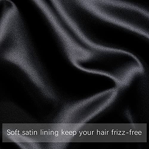 POZILAN Luxury Shower Cap for Women, Waterproof Reusable Shower Caps Double L...