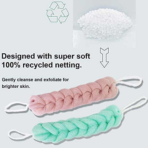 PPHAO - Back Scrubber for Shower - Long Loofah Sponge for Women - Bath Sponge...