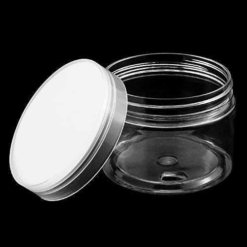 Pralb 18Pack 4oz(120ml) Clear Storage Favor Jars Clear Empty Wide-Mouth Plast...