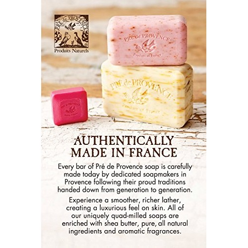 Pre de Provence Artisanal French Soap Bar Enriched with Shea Butter, Honey Al...