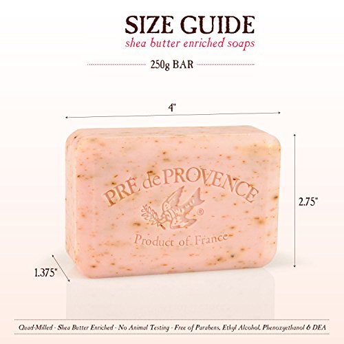 Pre de Provence Artisanal French Soap Bar Enriched with Shea Butter, Milk, 250 g