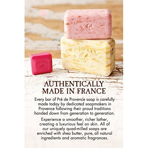 Pre de Provence Artisanal French Soap Bar Enriched with Shea Butter, Milk, 250 g