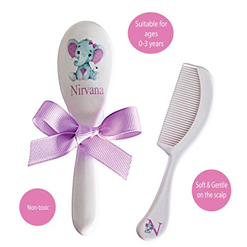 Personalized Baby Gift - Baby Brush and Comb Set, Suitable for Ages 0-3 Years...