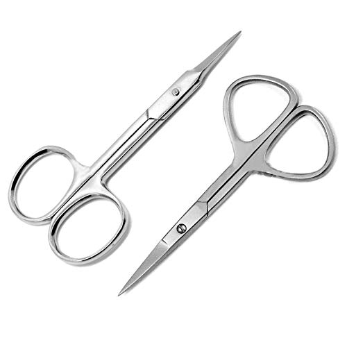 Precise Canada 2 Pcs Hair Scissors And Cuticle Scissors Set - Multi-functiona...