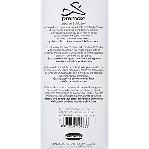 Premax 10963 Cuticle Scissors – Sinua Collection, 1 Piece