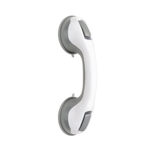 Premier Housewares Bathroom Support Handle With Suction - White/grey