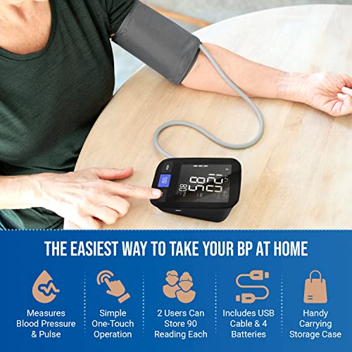 Home Digital High Blood Pressure Monitor Machine with Larger More Comfortable...