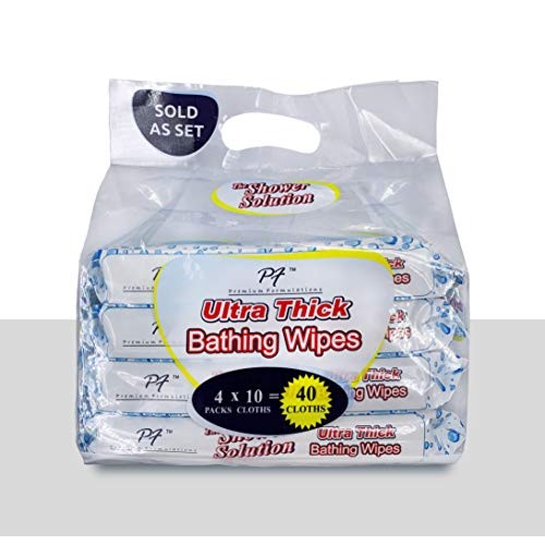Premium Formulations Shower Solutions - Adult Bathing Wipes, Extra Large and ...