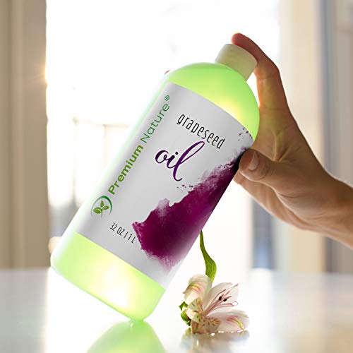 Grapeseed Oil Pure Carrier Oil - Cold Pressed Grape Seed Extract Carrier Oil ...