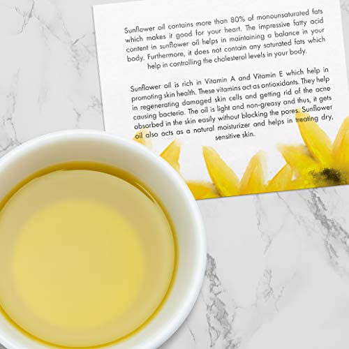 Sunflower Oil Cold Pressed - Sunflower Seed Oil Unrefined Sun Flower Oil Face...