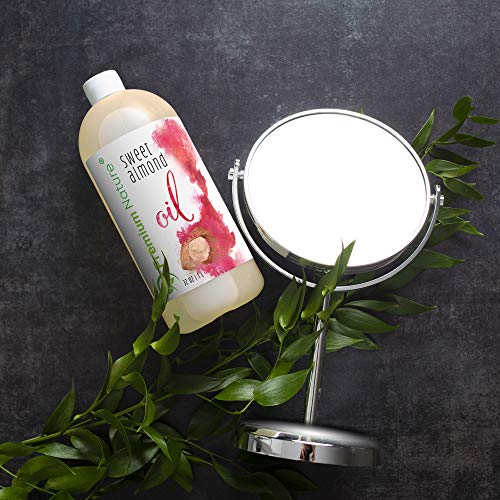 Sweet Almond Oil Carrier Oil - Cold Pressed Pure Natural Body Massage Oils fo...