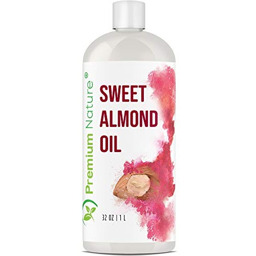 Sweet Almond Oil Carrier Oil - Cold Pressed Pure Natural Body Massage Oils fo...