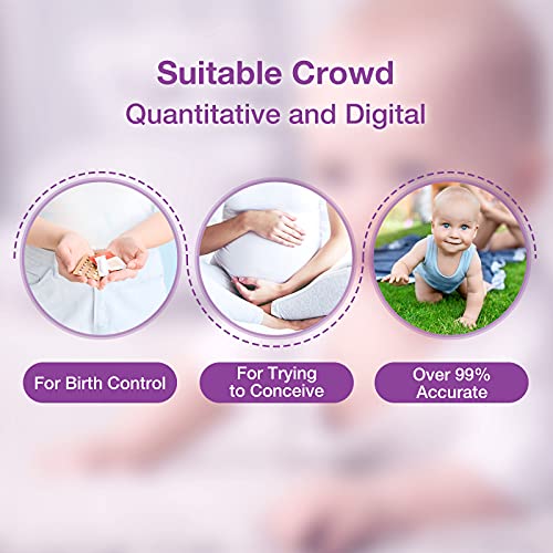 Premom Ovulation & Pregnancy Test Kit: 50 Quantitative Ovulation Strips & 20 ...