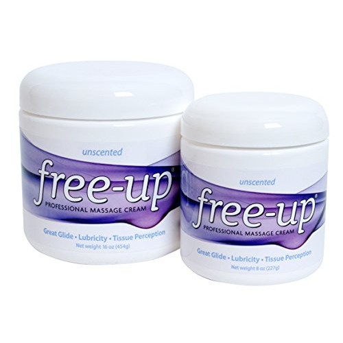 PrePak Products Freeup Unscented Massage Cream Jar, 8 oz - MADE IN USA