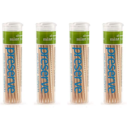 Mint Tea Tree Toothpicks (Set of 4)