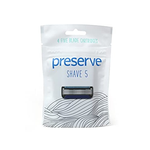 Preserve Five Blade Replacement Cartridges for Preserve Shave Five Recycled R...