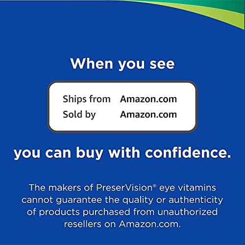 PreserVision AREDS 2 + Multivitamin 2-in-1 Eye Contains Vitamin C D E & Zinc ...