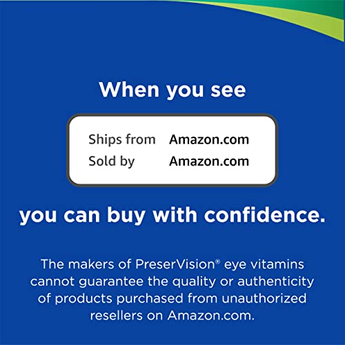 PreserVision AREDS 2 + Multivitamin 2-in-1 Eye Contains Vitamin C D E & Zinc ...