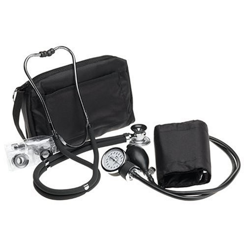 Prestige Sphygmomanometer & Stethoscope Kit with Matching Black Carrying Case