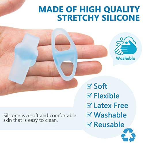 PrettSole 12 Pack Toe Separators, Toe Spacers with 2 Loops, Bunion Relief Pad...