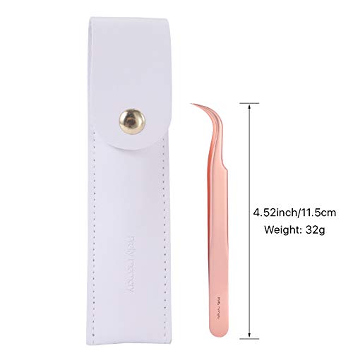 Pretty memory Eyelash Extension Tweezers for Lash Fans Extension, Curved Twee...