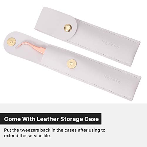 Pretty memory Eyelash Extension Tweezers for Lash Fans Extension, Curved Twee...
