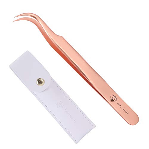 Pretty memory Eyelash Extension Tweezers for Lash Fans Extension, Curved Twee...
