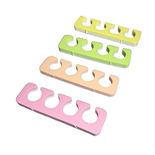 PrettyClaw Toe Separators 4 Colors Pedicure Tool Toe Spacers Toenail Divider ...
