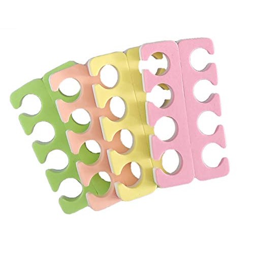 PrettyClaw Toe Separators 4 Colors Pedicure Tool Toe Spacers Toenail Divider ...