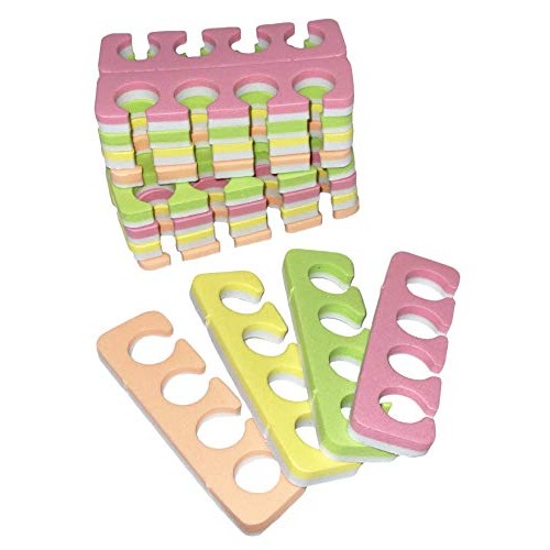 PrettyClaw Toe Separators 4 Colors Pedicure Tool Toe Spacers Toenail Divider ...