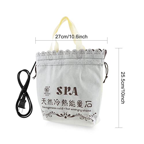 Prettyia Electric Hot Stone Heater, SPA Massage Hot Stone Warmer Heating Bag ...