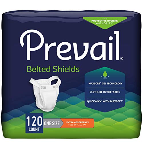 Prevail Proven | Incontinence Belted Shields | Extra Absorbency | 120 Count (...