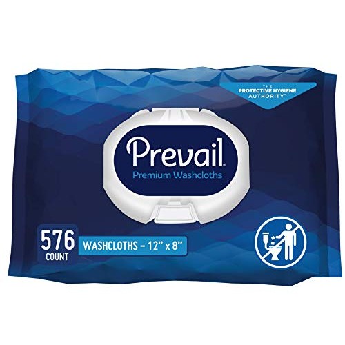 Prevail Proven | Wipes | Soft Pack Adult Washcloths | 12"x 8" | 576 Count