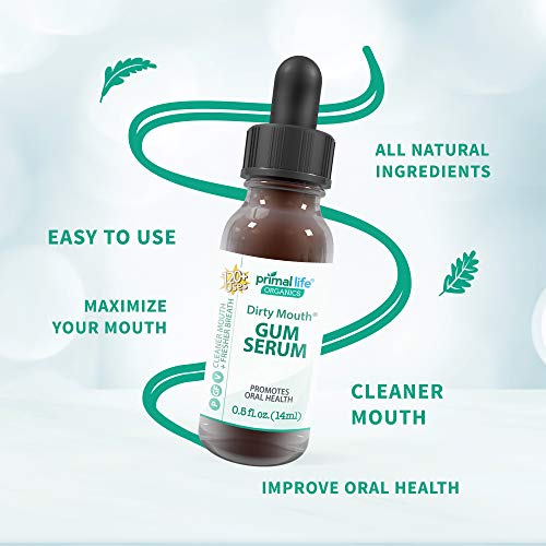 Dirty Mouth Gum Serum, Mouthwash with Natural Essential Oils for Bad Breath T...
