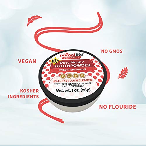 Dirty Mouth Tooth Powder for Teeth Whitening, Toothpaste Powder Teeth Whitene...