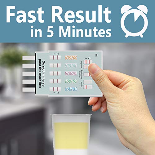 Prime Screen [10 Pack] 5 Panel Urine Drug Test Kit (AMP, BZO, COC, OPI,THC) -...