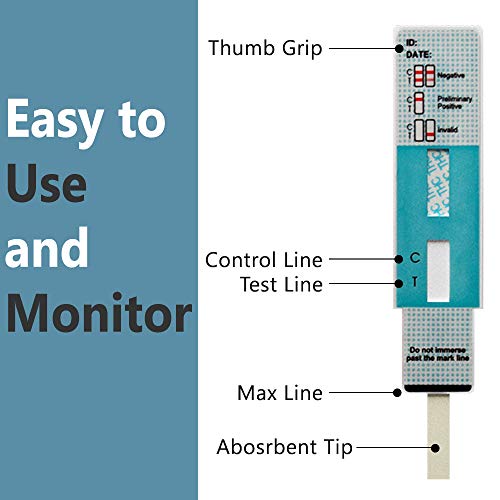 Prime Screen [10 Pack] Marijuana Drug Test Kit - Medically Approved Urine Dru...