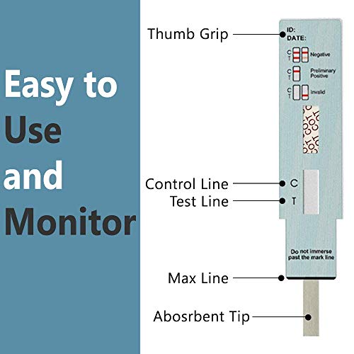 Prime Screen [10 Pack] Nicotine Tobacco Cotinine Urine Test Kit - Urine Dip C...