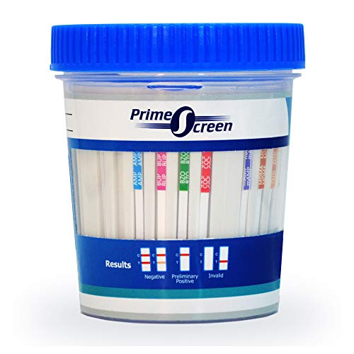 Prime Screen 14 Panel Urine Drug Test Cup - Instant Testing Marijuana (THC),O...